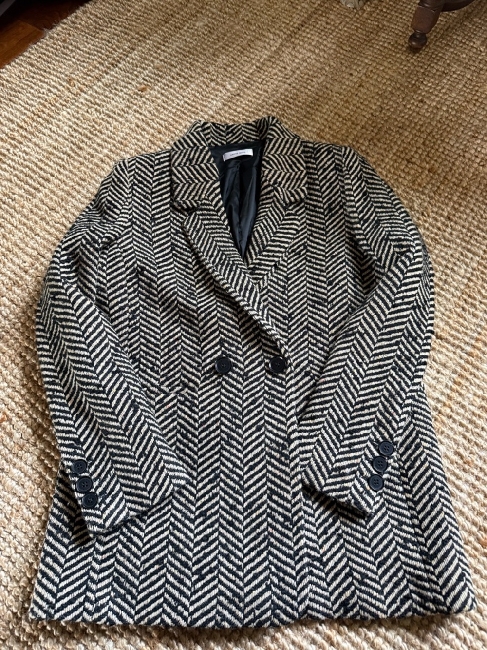 ⚜️ ANINE BING DIANA FISHBONE BLAZER IN EXCELLENT CONDITION SZ SMALL ⚜️ - Picture 12 of 16
